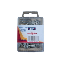 Paperclips 33mm Silver Hanging Pack of 50