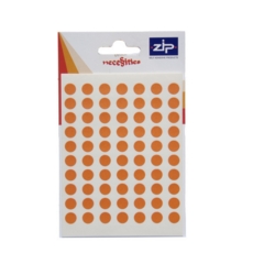 Labels  8mm Circles  Orange 20 POS Units
