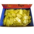 Standard Key Tags   23 x 40mm Yellow Box of 100