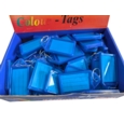 Sliding Key Tags Large 32x52mm Blue Box of 50