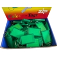 Sliding Key Tags Large 32x52mm Green Box of 50