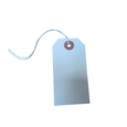 Strung Tags  120 x 60mm Size 5 White   Box of 250