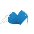 Strung Tags  120 x 60mm Size 5 Blue   Box of 250