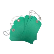 Green Strung Tags Size 5 120mm x 60mm Box of 1000
