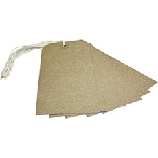 Buff Strung Tags Size 6 134mm x 67mm Box of 1000
