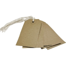 Buff Strung Tags Size 2 82mm x 41mm Box of 1000