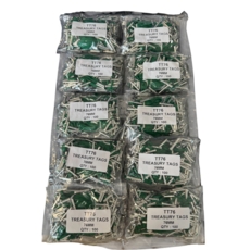 Economy Treasury Tags Metal 15mm Ends 76mm Pack 100