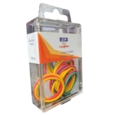 Assorted Rubber Bands Hanging Pack of 25