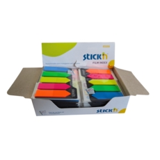 Sticky Note Film Index Arrows 25 tabs x 5 Colours 125 Total