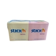 Sticky Note Pads 76x76mm Assorted PASTEL  Pack 12