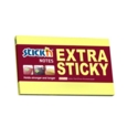 Extra Sticky Notes 76mm x 127mm Yellow Pack of 12