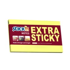 Extra Sticky Notes 76mm x 127mm Yellow Pack of 12
