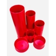 Desk Tube Tidy  6-Part Red