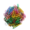 Assorted Colour 33mm Paperclips Tub of 250