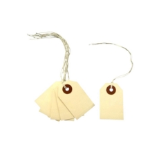Cream Strung Tags Size 0 54mm x 30mm Box of 1000