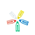 Paperclips 38mm Plastic Assorted Colours Jar of 160