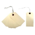 Cream Strung Tags Size 4 108mm  x 54mm Box of 1000