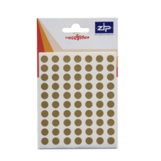 Labels  8mm Circles  Gold 20 POS Units