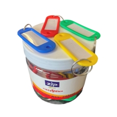 Key Tags Assorted Colours Jar of 20