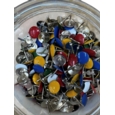 Drawing Pins Assorted Colours Jar of 750