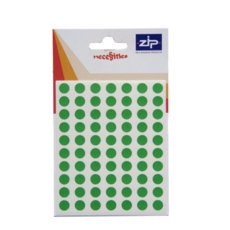 Labels  8mm Circles  Green 20 POS Units