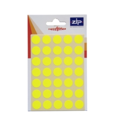 Labels  13mm Circles Yellow Pack of 140 x 20