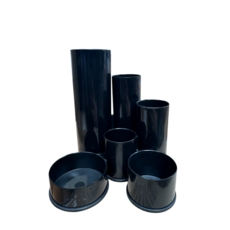 Desk Tube Tidy  6-Part Black