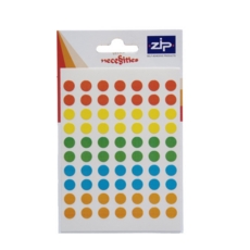 Labels  8mm Circles  Assorted Colours  20 POS Units